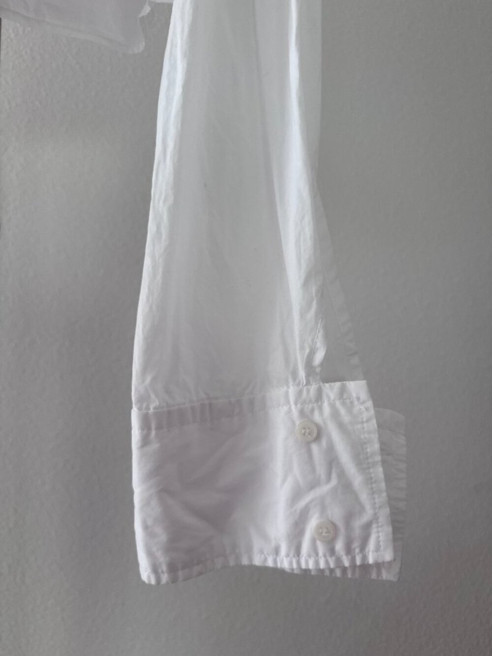Zara Cropped Button Down Shirt Small White Poplin It Girl Minimalist NWOT - Picture 6 of 12